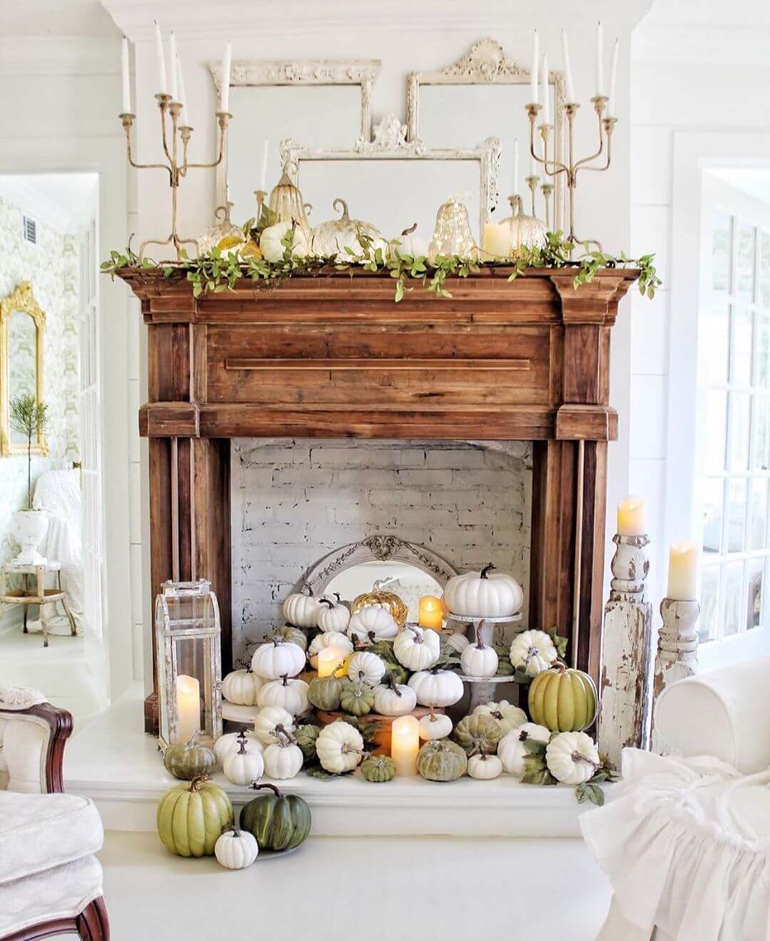 Charming Farmhouse Cottage Chic Fall Decor