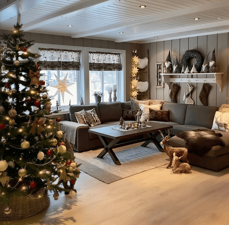 A Christmas Tour of a Holiday Cottage A Festive & Welcoming Space