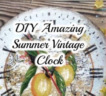 How to make amazing summer vintage clock