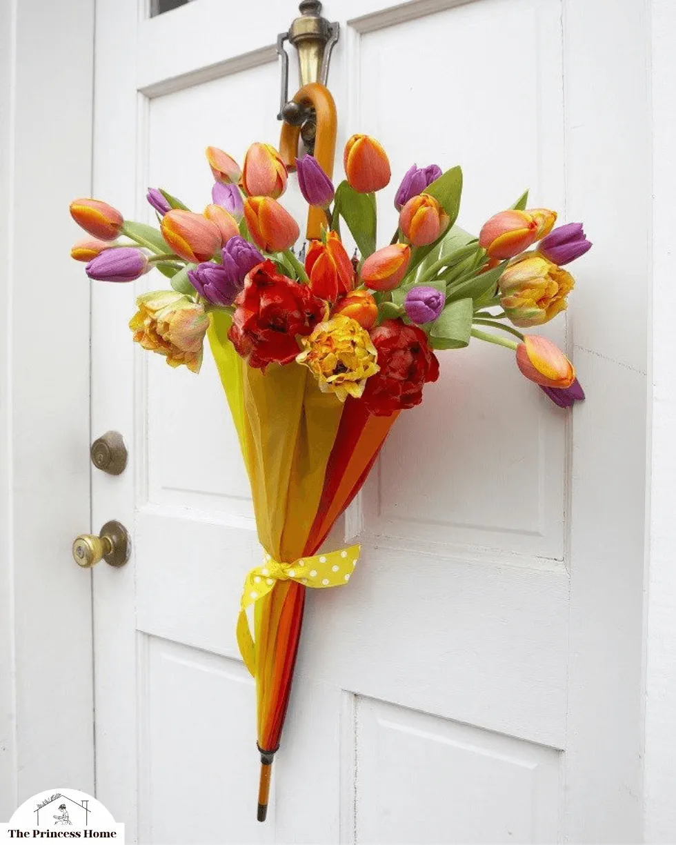 7.Upcycled Umbrella Wreath