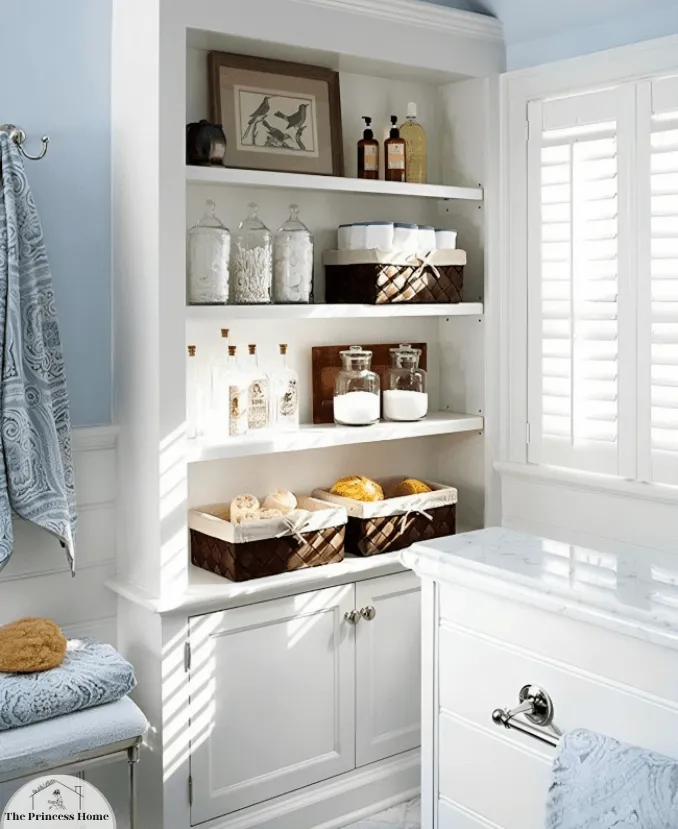 Open Shelving: