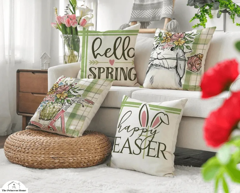 Easter-themed Pillows and Throws: