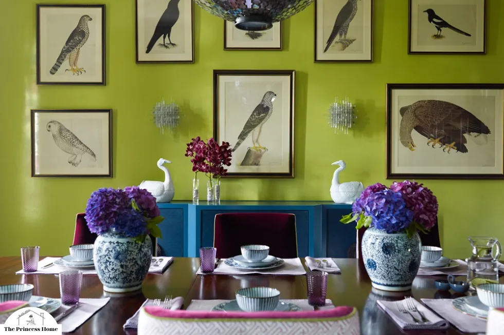 blues, greens, and purples are