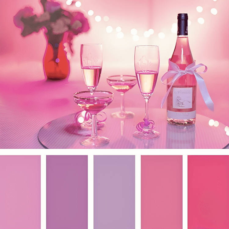 1.Select a Romantic Color Palette