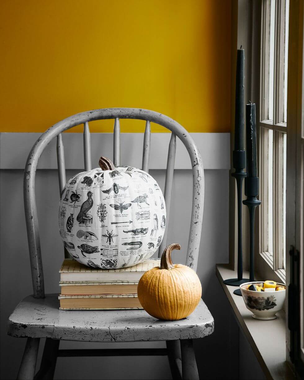 Decoupaged Pumpkin
