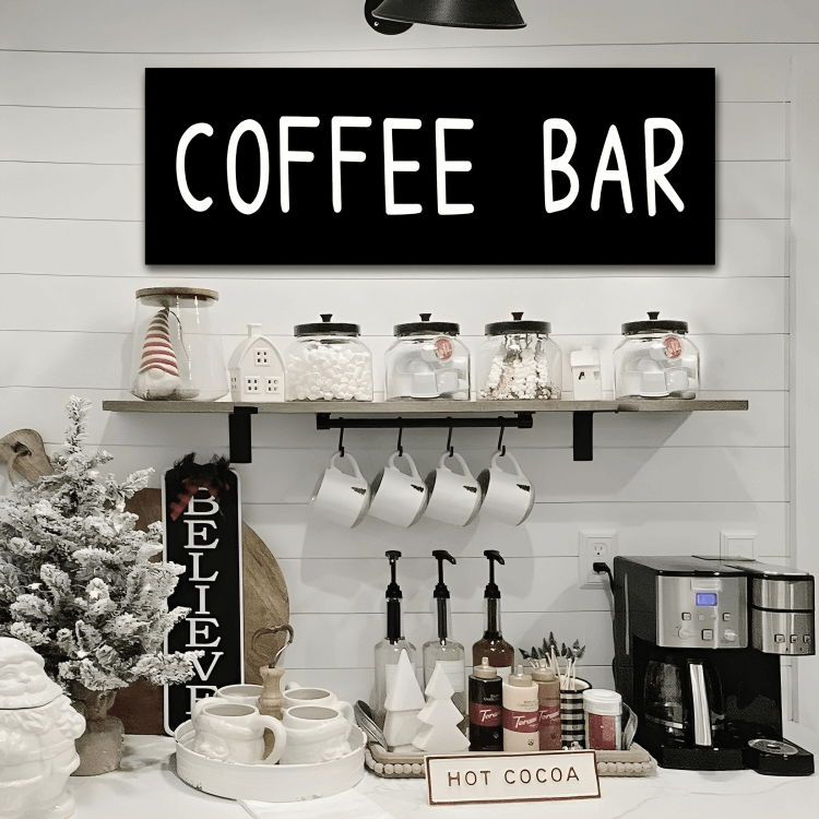 Tips for Creating a Stylish Christmas Coffee Bar Decor Scheme
