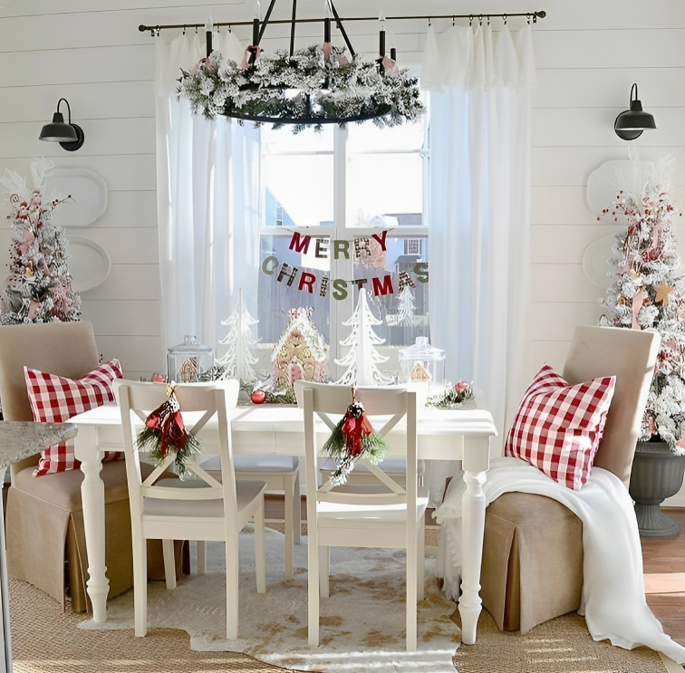 Classic Modern Farmhouse Christmas house A Timeless &Welcoming 