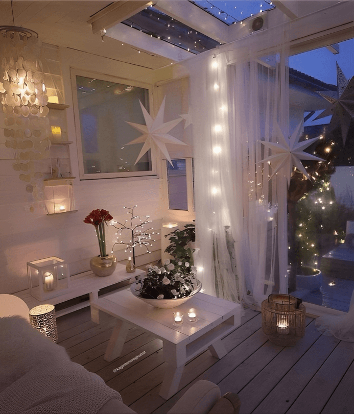 21.Twinkling Curtains: