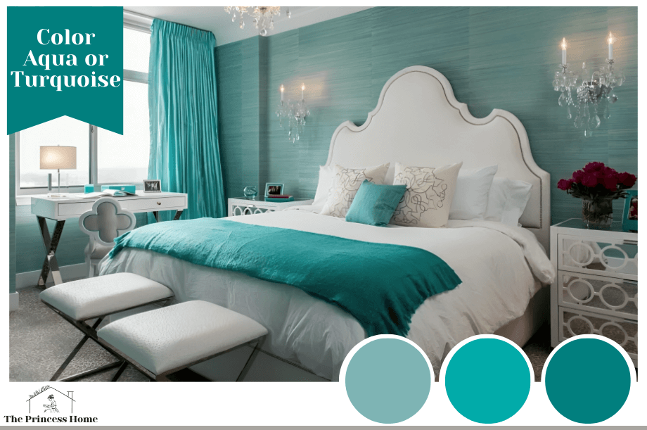 2.Aqua or Turquoise: