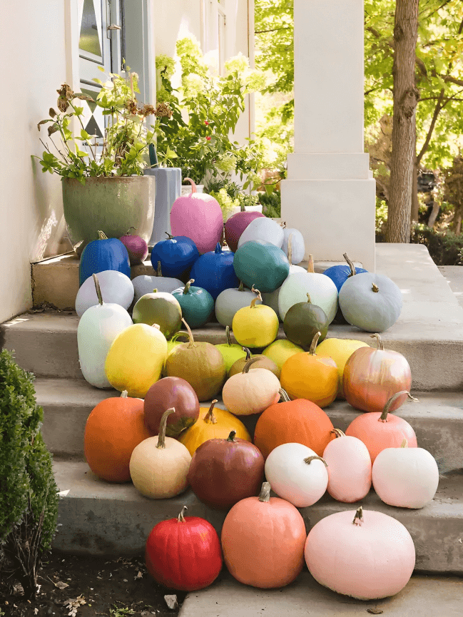 24- Rainbow Pumpkins