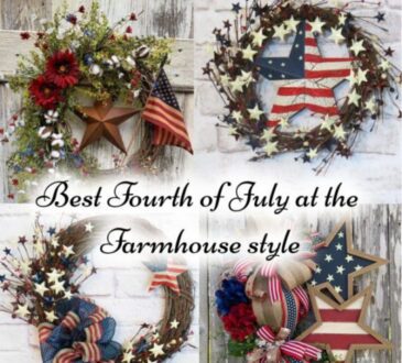 23 Best Wreaths Fourth of July at the Farmhouse style