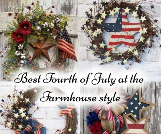 23 Best Wreaths Fourth of July at the Farmhouse style