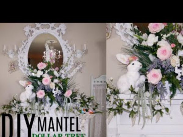 Romantic spring diy mantel beautiful floral tutorial