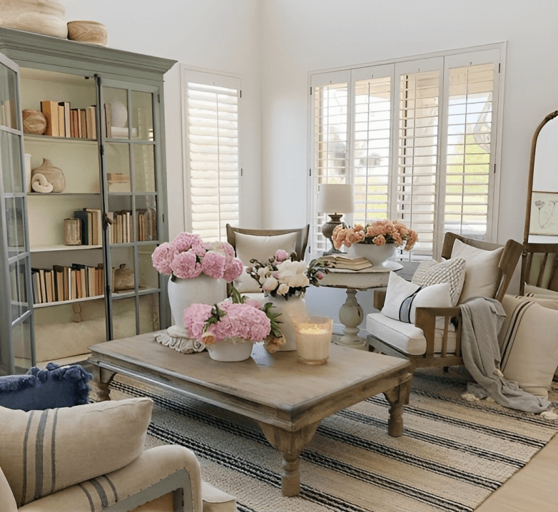 Country Home Filled With Fresh Florals: A Blossoming Paradise