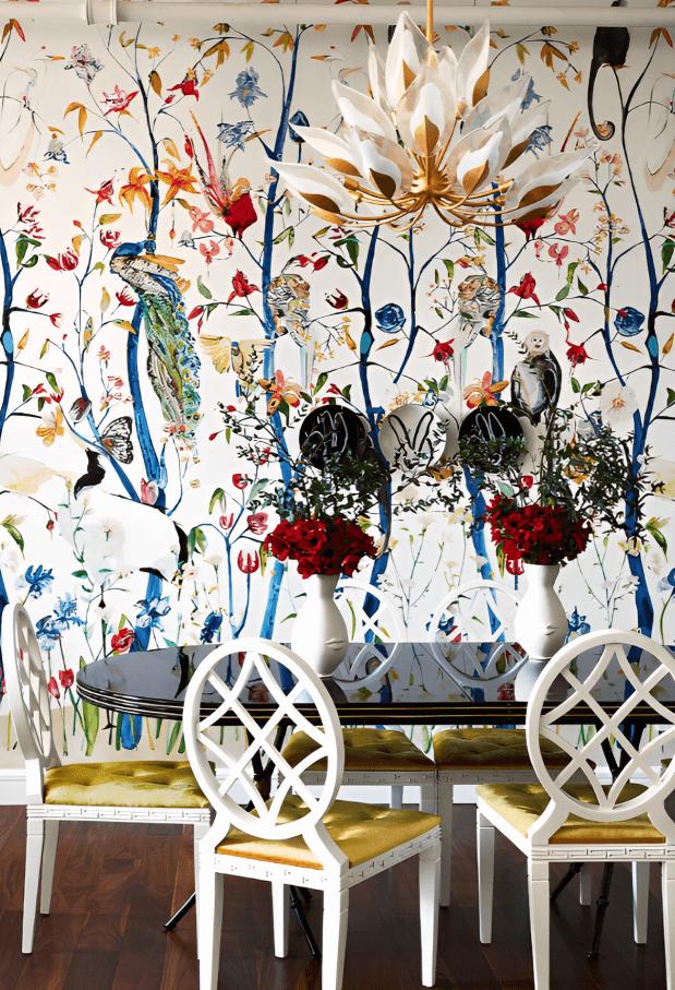 Opt for a Mural Wallcovering