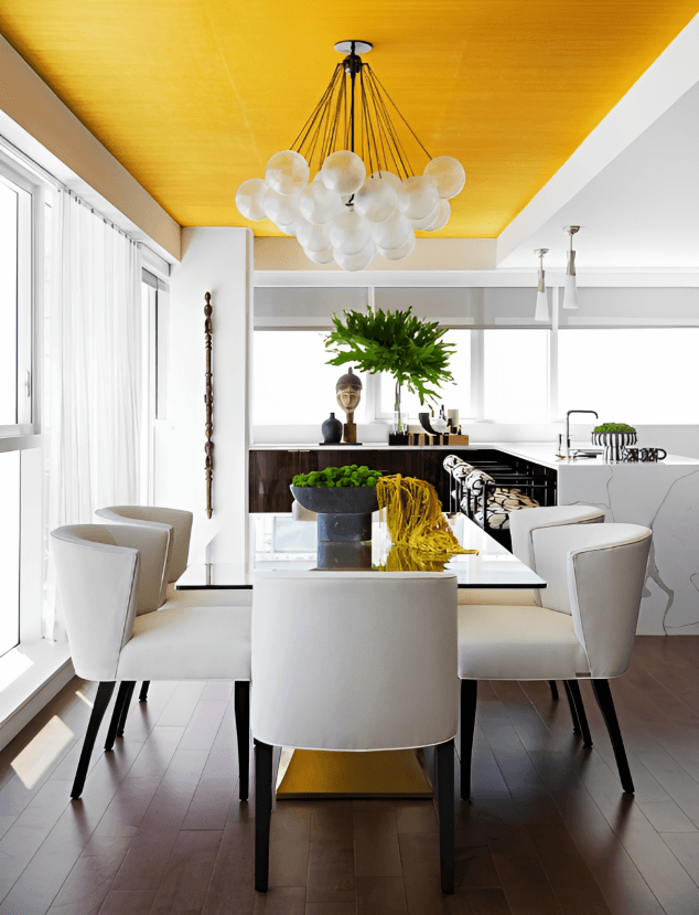 16-Divide Areas Using Ceiling Wallpaper