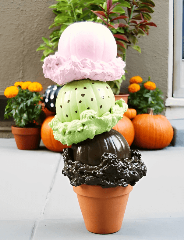 10-Triple Scoop Ice Cream Cone