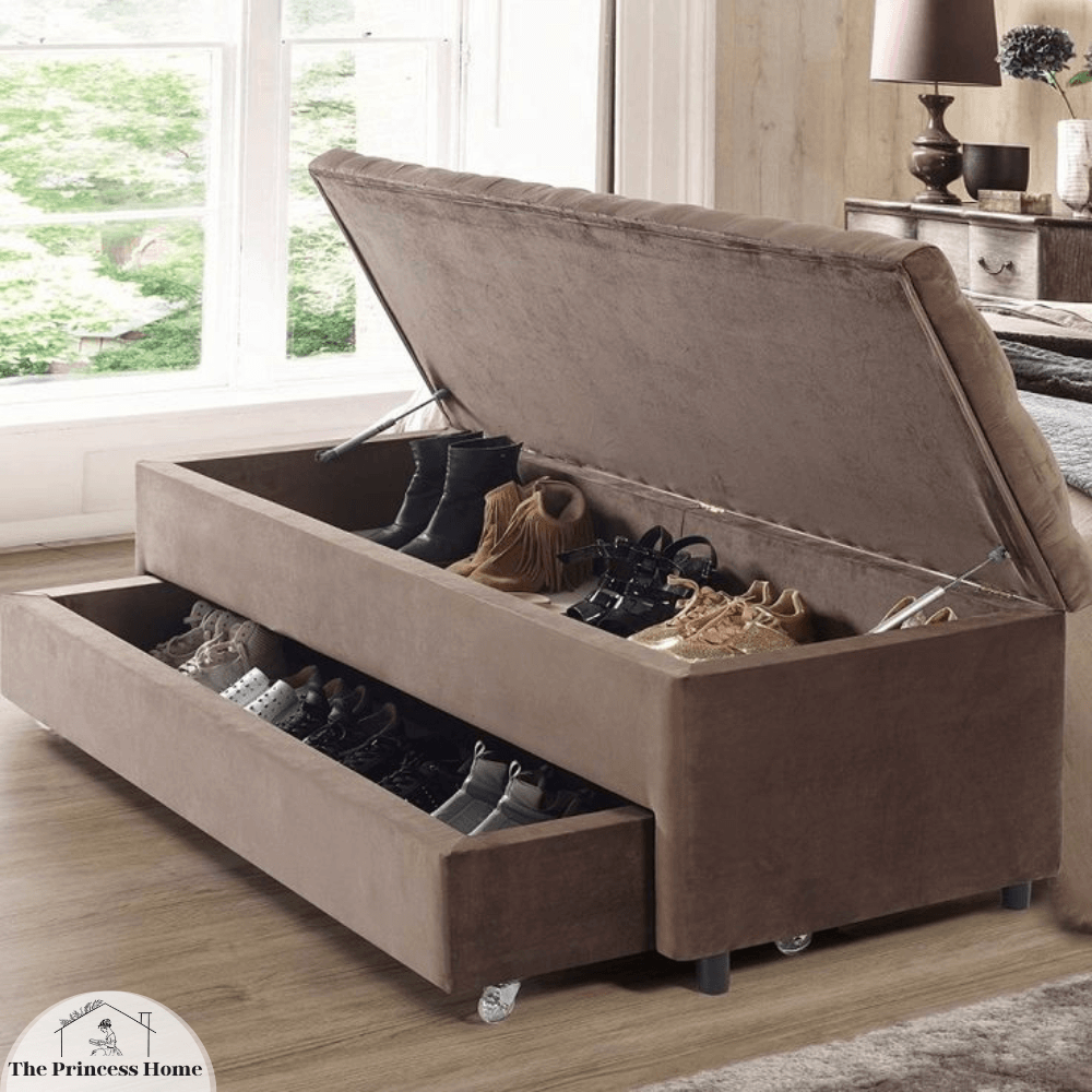 Rolling Storage Ottoman: