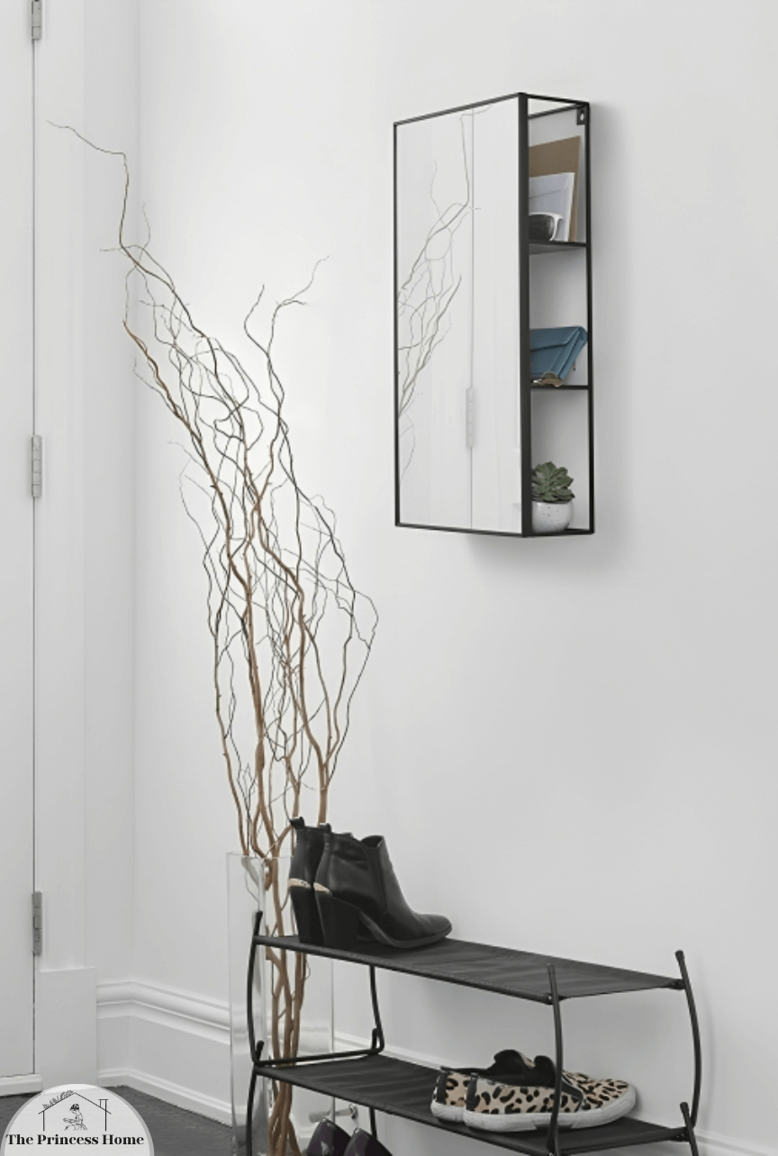 Mirror with Hidden Storage: