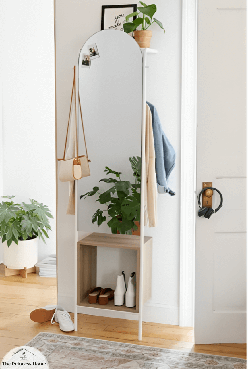 Mirror with Hidden Storage: