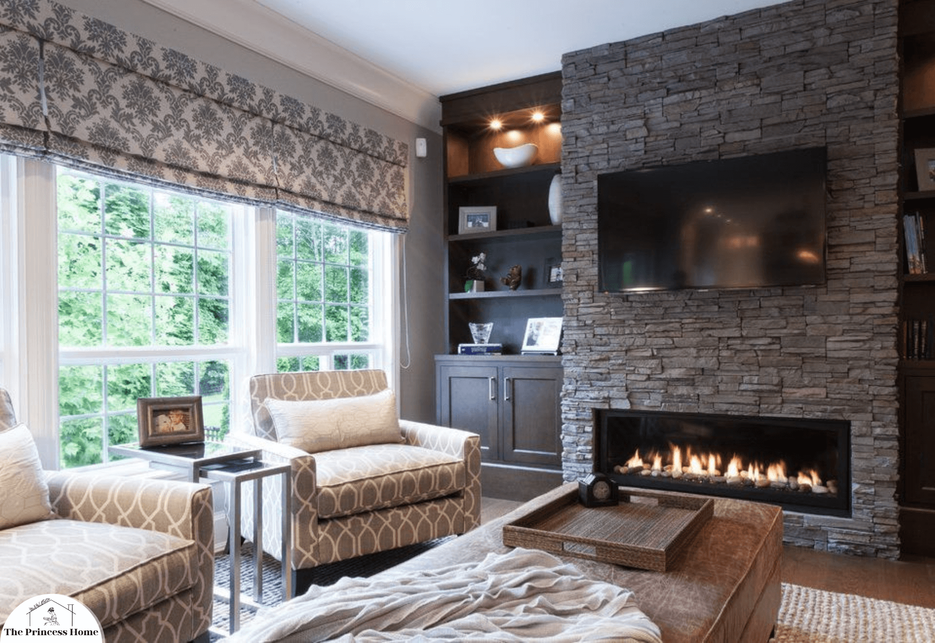 3.Electric Fireplaces: