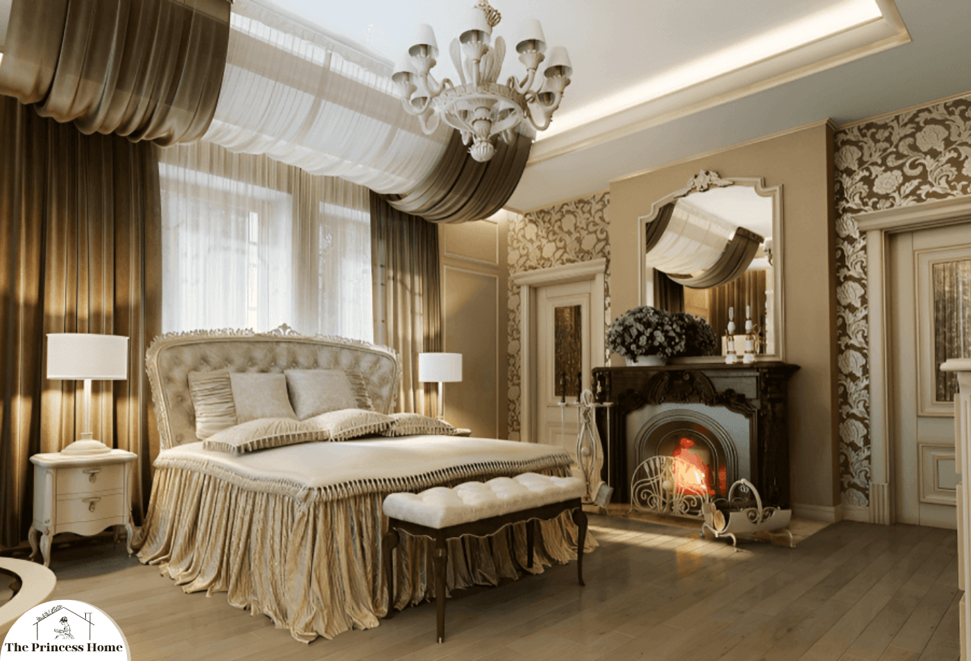 Create a luxury bedroom the hotel