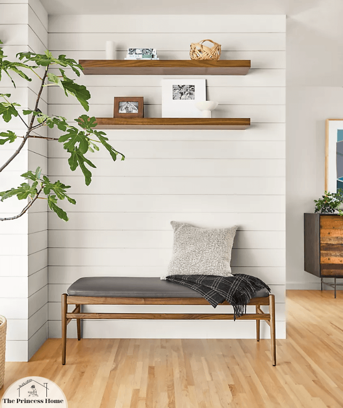 A Wall-Mounted Shelf: