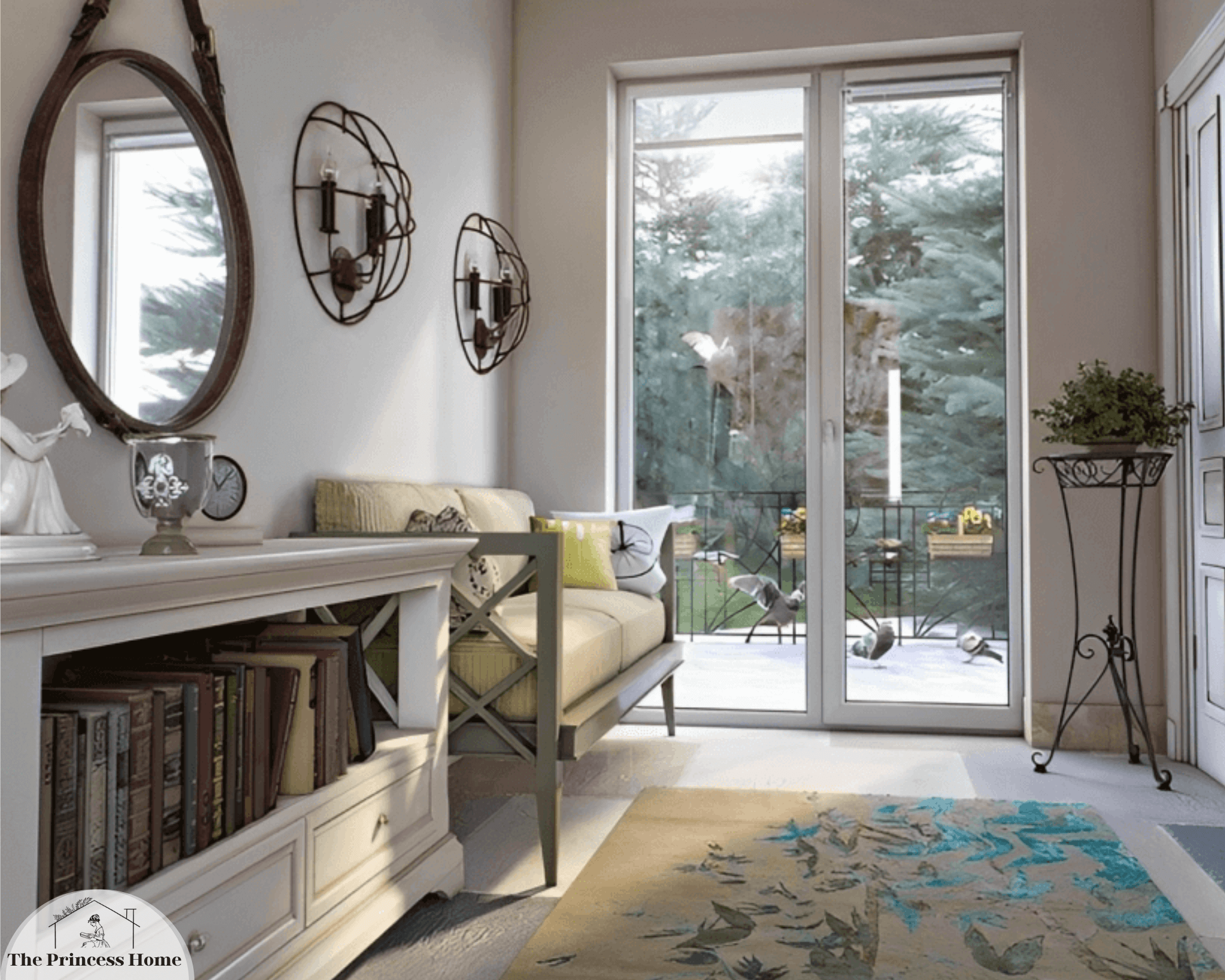 4. **Weaving Warmth with Rugs**