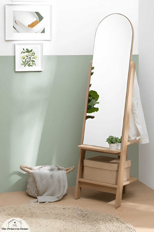 Mirror with Hidden Storage: