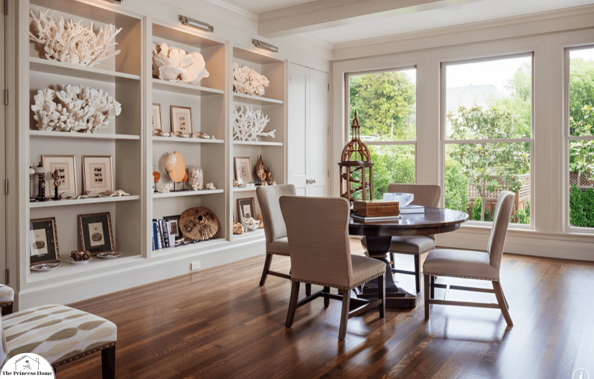  8**.Open Shelving and Display: