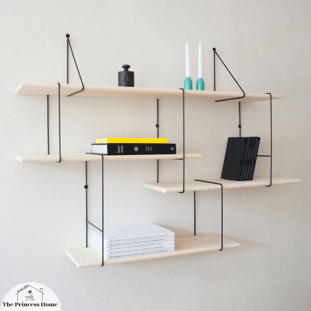 Rope or Hanging Shelves: