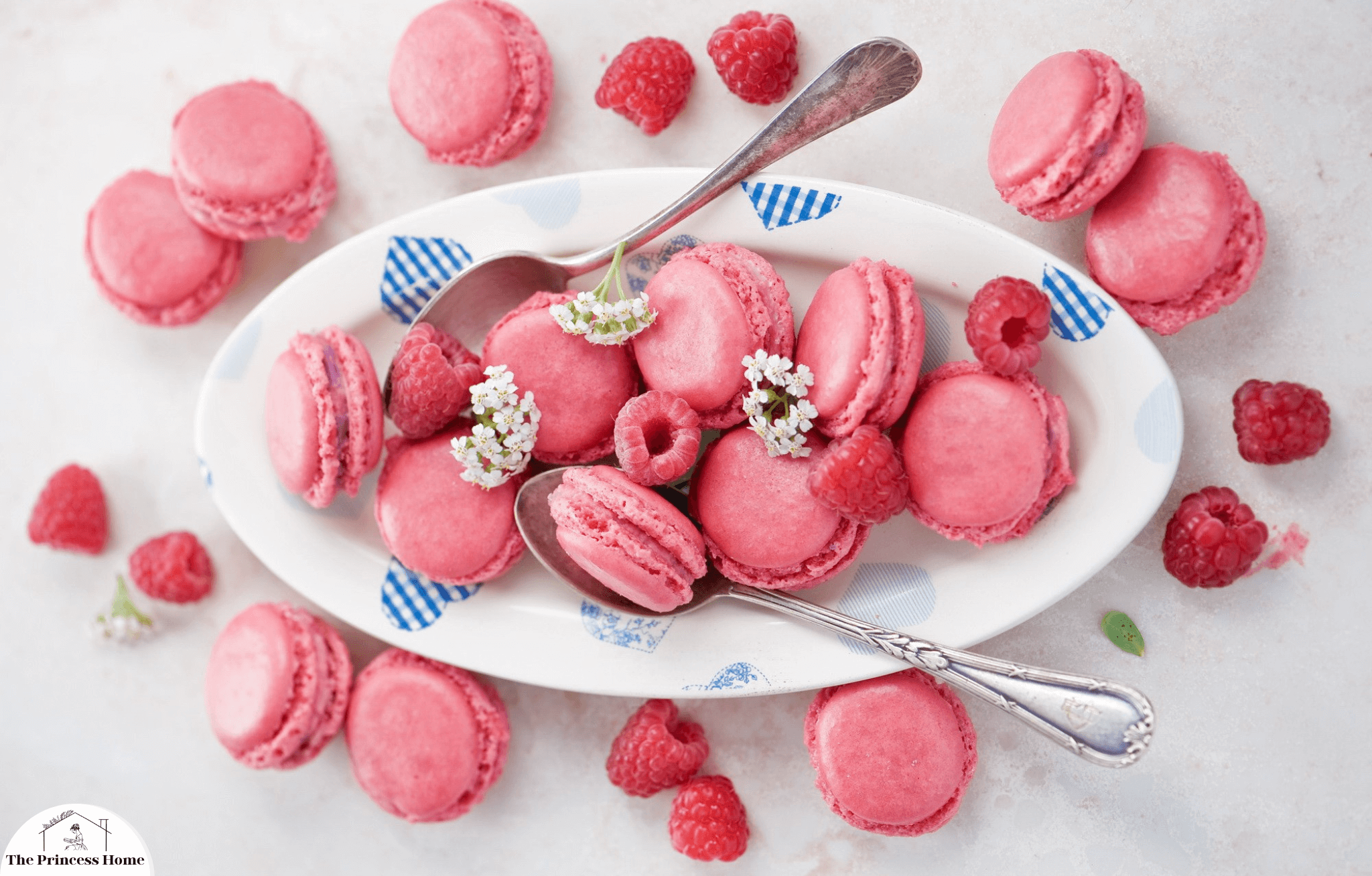 6.Macarons in Romantic Hues: