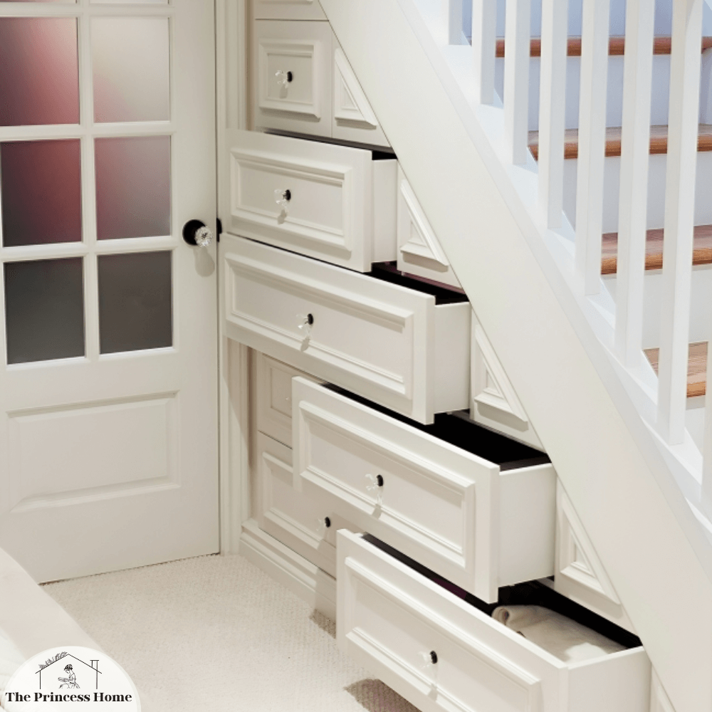 Staircase Storage Drawers: