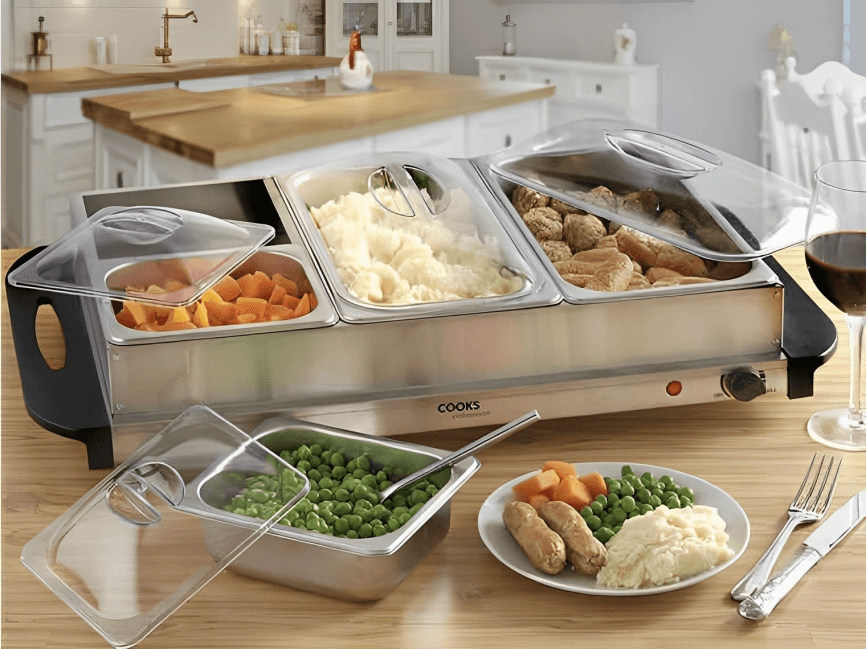 Add a hidden heat tray to keep the food flavor longer.