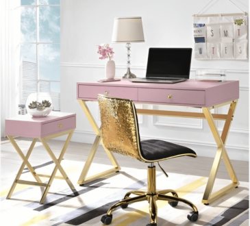 Chic Office Decor Hot Pink And Gold Tips & Ideas
