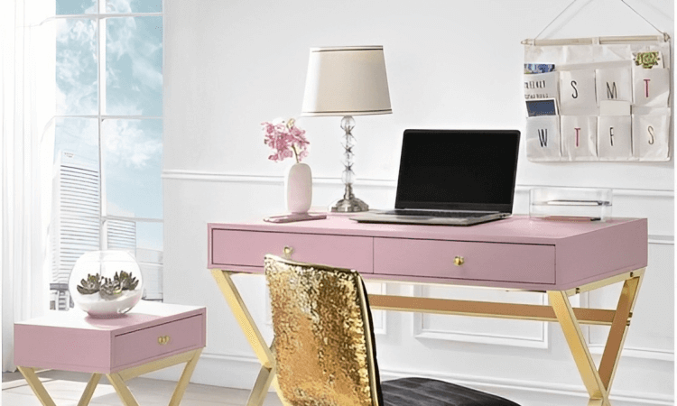 Chic Office Decor Hot Pink And Gold Tips & Ideas