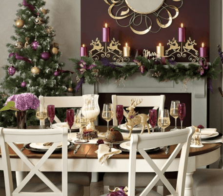 Purple Christmas Decorating Ideas for Every Room