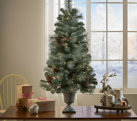 How to Choose the Perfect Christmas tree on top of table