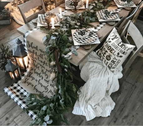 Elegant Farmhouse Tour Nature Christmas Decor