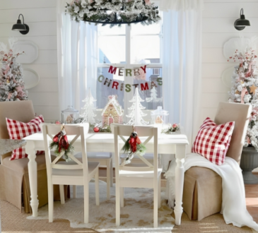 Classic Modern Farmhouse Christmas house A Timeless &Welcoming