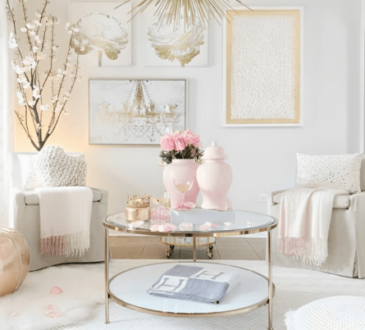 Glam Blush + Gold Springtime Decor: Elevate Your Home Aesthetics