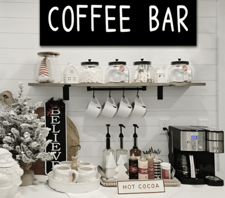 Tips for Creating a Stylish Christmas Coffee Bar Decor Scheme