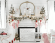 Adorable shabby chic Christmas decor Cozy home tour