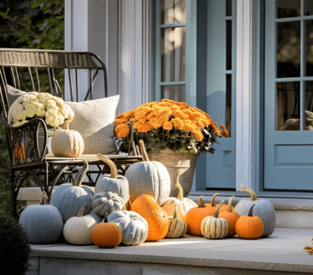 21 Decorating outdoors for fall a wonderful ways