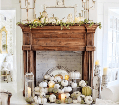 Charming Farmhouse Cottage Chic Fall Decor